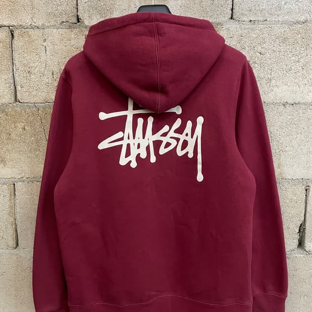 스투시 스탁 로고 후드티