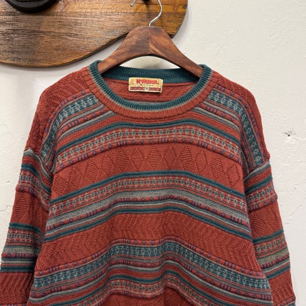 L) 90s McGregor Sportswear Wool Sweater