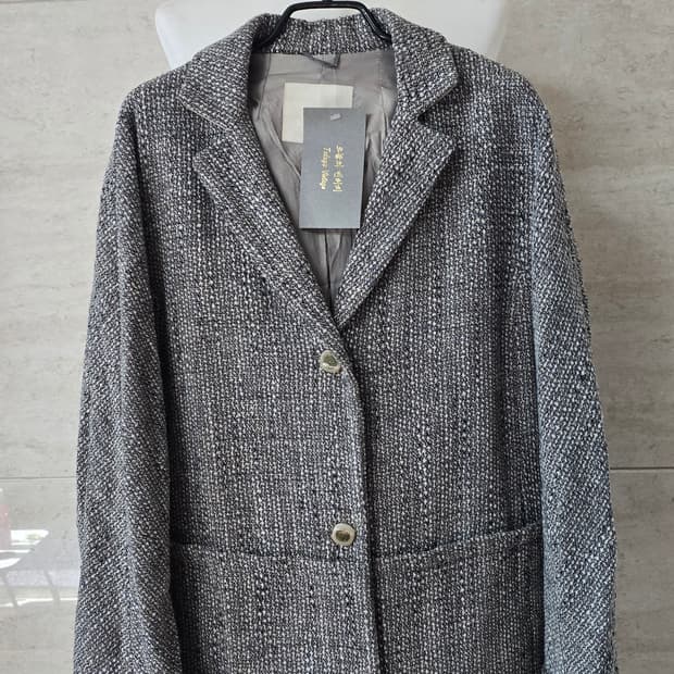 MaxMara 막스마라 트위드 롱 코트 자켓