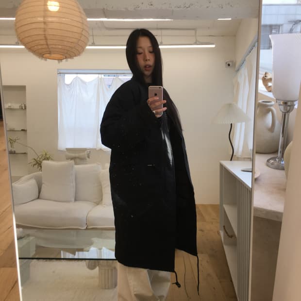 시오아 마켓 롱야상 패딩