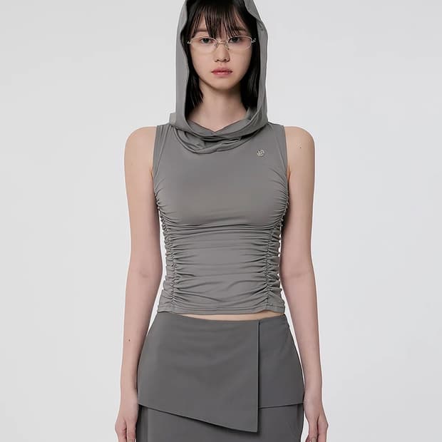 플레어업 Hooded High Neck Sleeveless