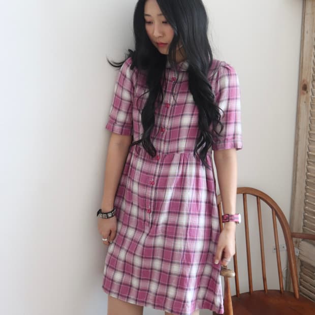 [Hysteric Glamour] Check Shirt Dress
