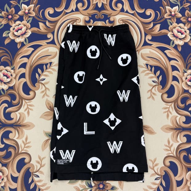 (F)라이프워크 Lifework 멀티라도그램 롱스커트(블랙)