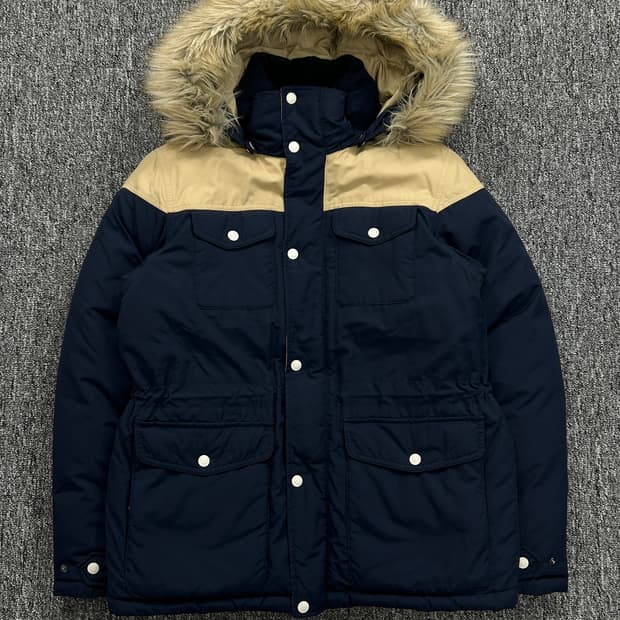 노스페이스 화이트라벨 구스다운 베이지 패딩 M