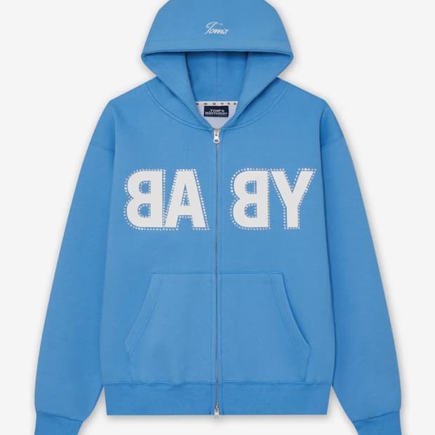 톰스벌스데이 후드집업 블루 baby 후집