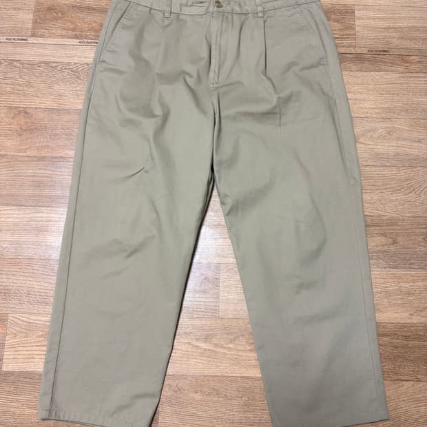 36)무신사 원턱 레귤러 치노팬츠 베이지