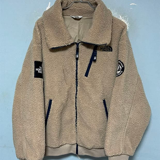 노스페이스 여자 리모 뽀글이점퍼 캐주얼 오버핏 M 90 66