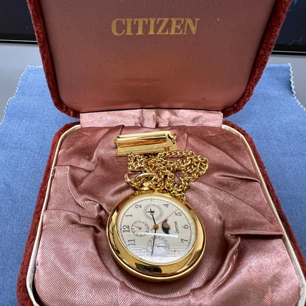 시티즌 JUNCTION 문페이즈 회중시계