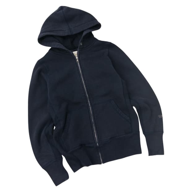 루루온더브릿지 빈티지 네이비 풀집업 후드 (M)