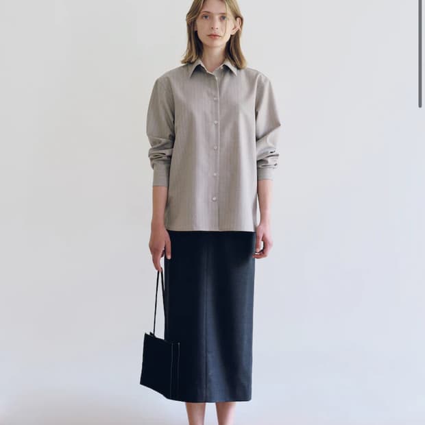Nothingwritten Noa Wool Shirt - Grey