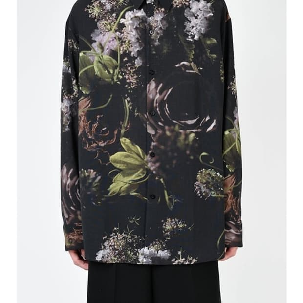 새상품 라드뮤지션 모네 프린팅 셔츠 46사이즈