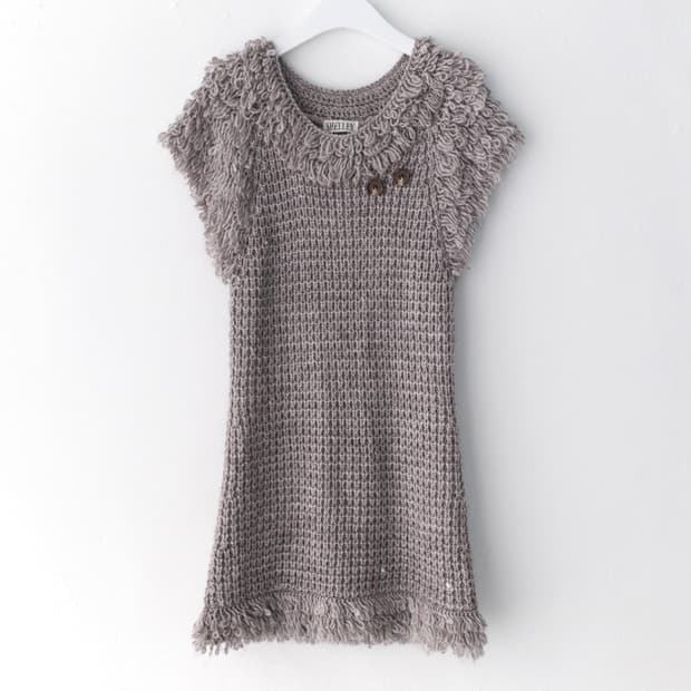 knit button one-piece