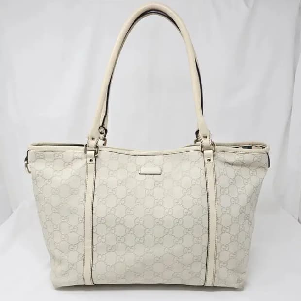 구찌 GG 패턴 아이보리 토트백