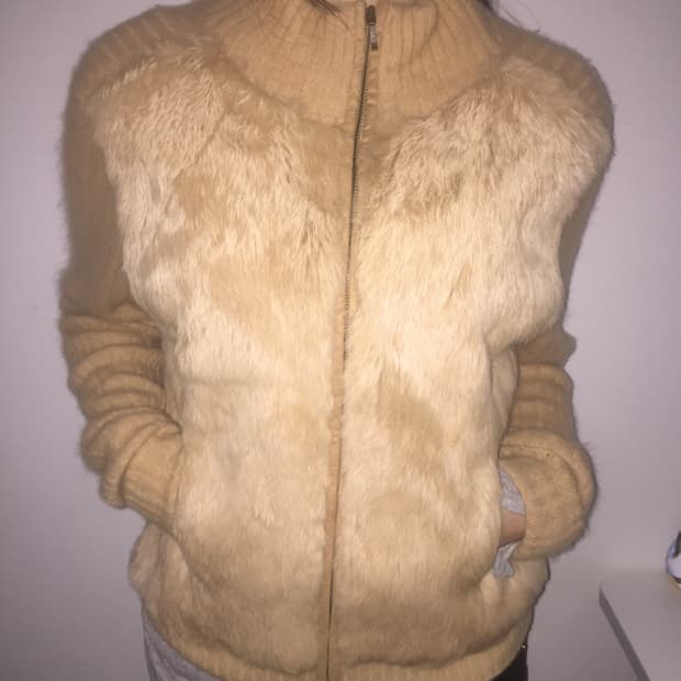 빈티지 퍼 아우터