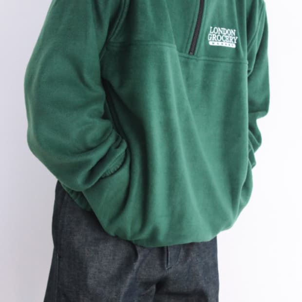 반집업 플리스 그린 런던그로서리마켓 M사이즈