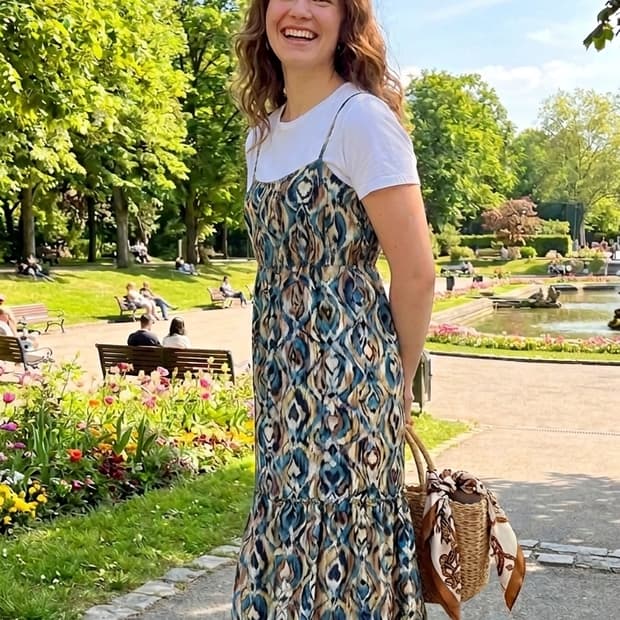 [정품/희귀] LAUTREAMONT 에스닉 패턴 맥시 원피스(38)