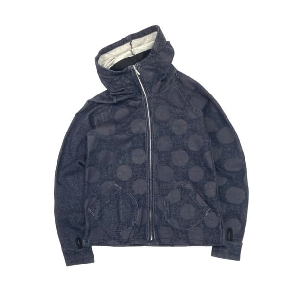 Sousou dot hood zip up