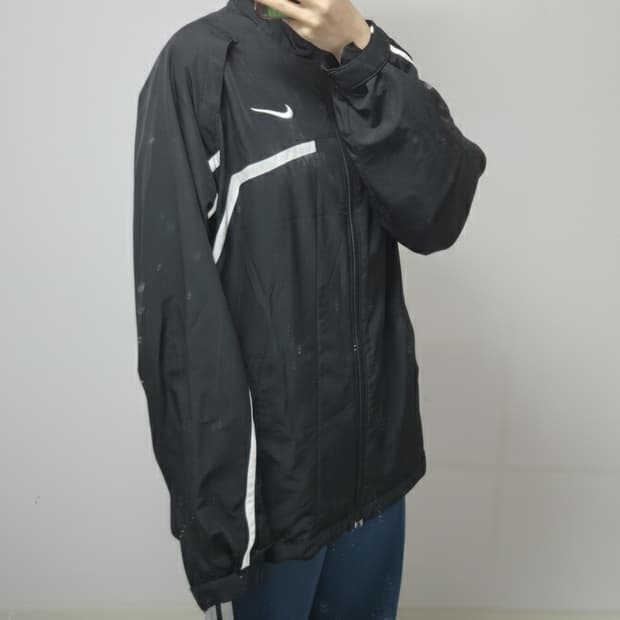 나이키 바람막이 블랙 100(L)/올드스쿨 윈드브레이커