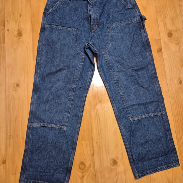 칼하트 더블니 38x32 가죽탭