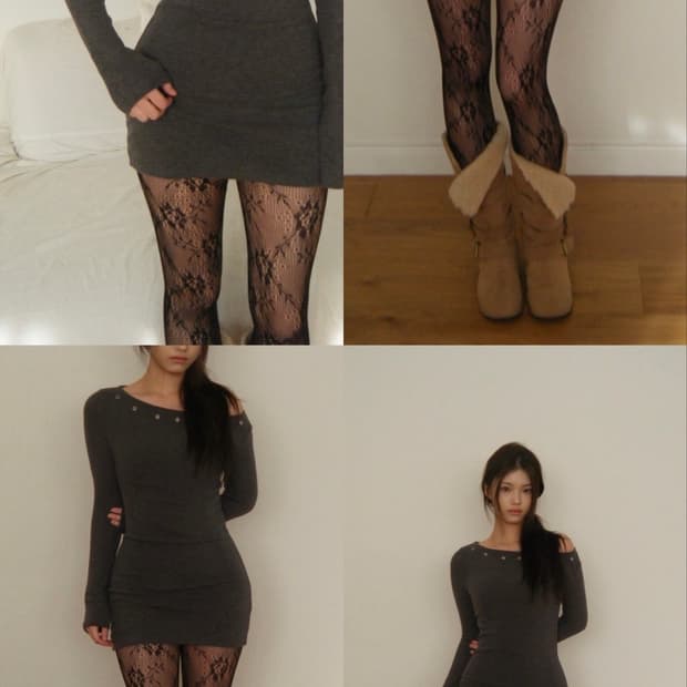 seer 씨어 punching cotton dress