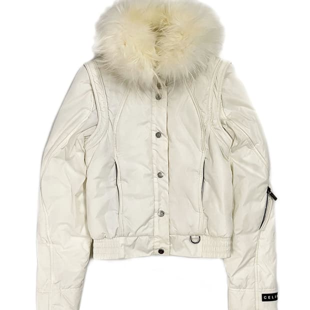 celine 2way 라쿤 퍼 패딩
