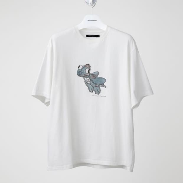 해칭룸 블루 드래곤 용티 반팔티셔츠 화이트