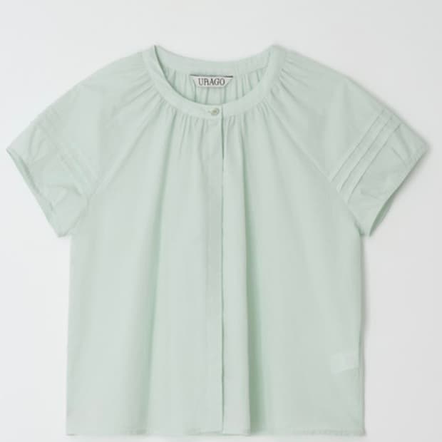유라고 marge round blouse mint 반팔 블라우스 민트