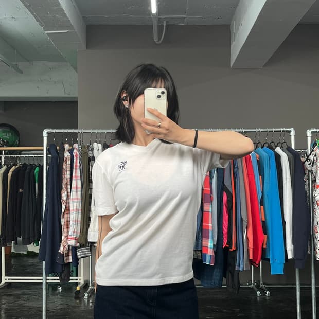ABERCROMBIE & FITCH 브이넥 반팔 티셔츠