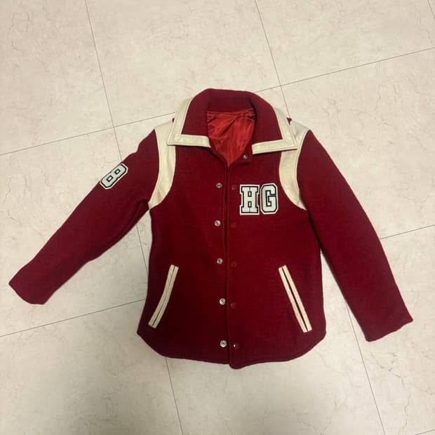 히스테릭 글래머 바시티 자켓