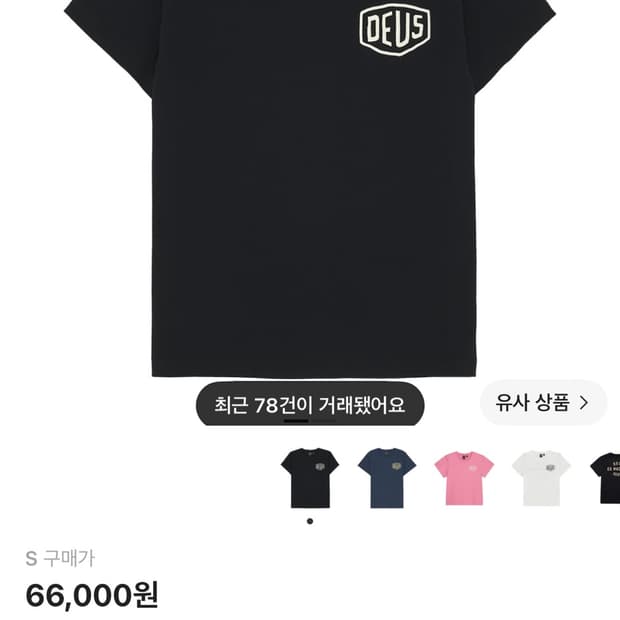 데우스 엑스 마키나 반팔 블랙 판매