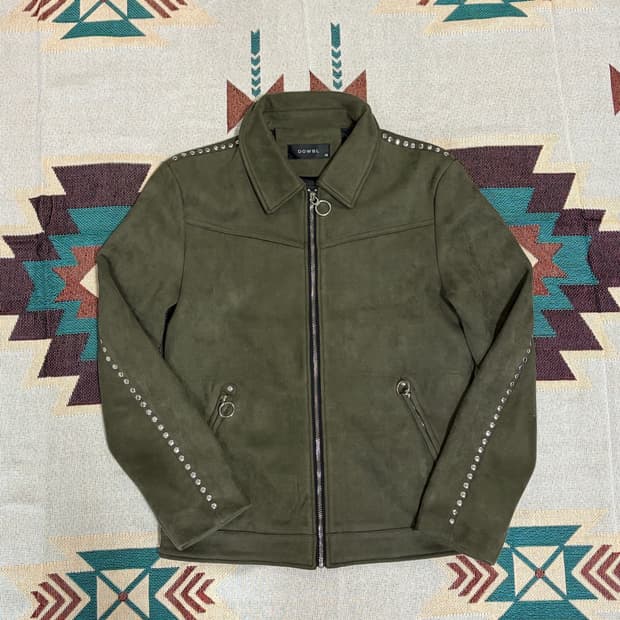 DOWBL 스웨이드 스터드 라이더 봄버