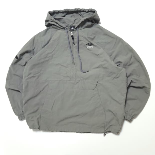 엄브로 클래식 후드 아노락 바람막이 그레이카키