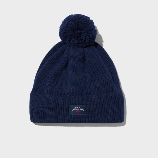 노아 울 폼폼 비니 네이비