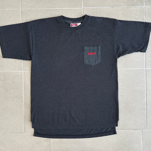 90s 빈티지 말보루 티셔츠 스트라이프