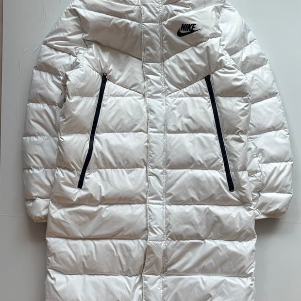 Nike 나이키 덕다운 화이트 롱패딩 