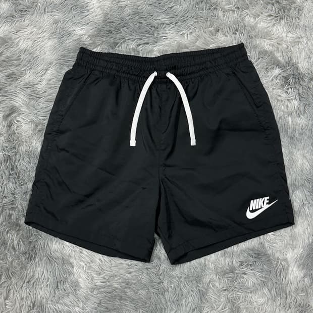 나이키 블랙 반바지 나일론 L