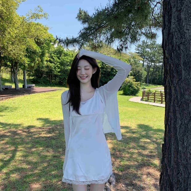 당일배송) 제니오 로 써머 가디건 아이보리