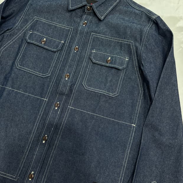 Evisu(에비수) 데님 셔츠 자켓 (105/실사이즈100)