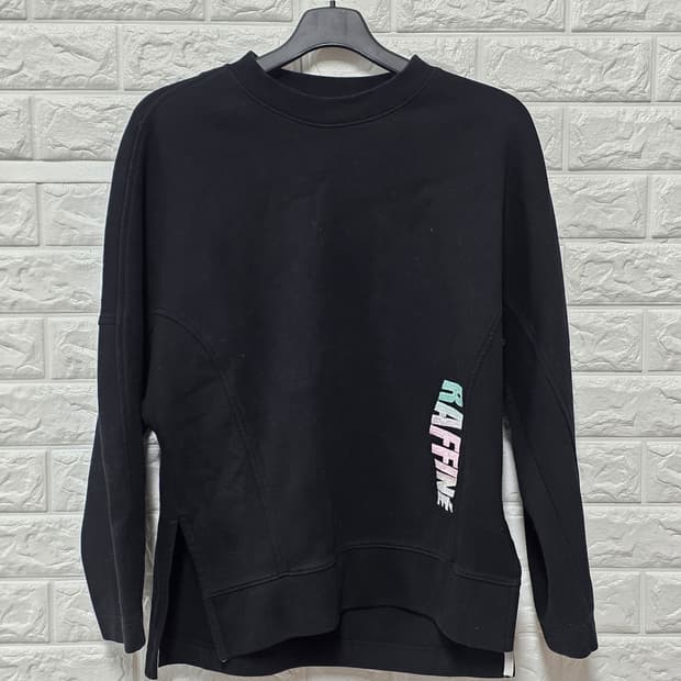 택포) XL 19s 한섬 시스템 검정색 맨투맨 