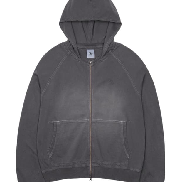 산산기어 워시드후드집업 챠콜 3