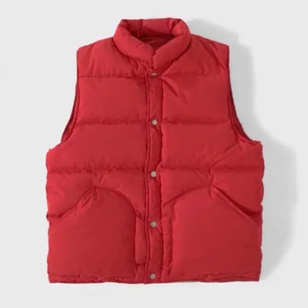 굿니스 (Goodnies) 패딩조끼 XL, 레드 다운베스트 마티맥플라이