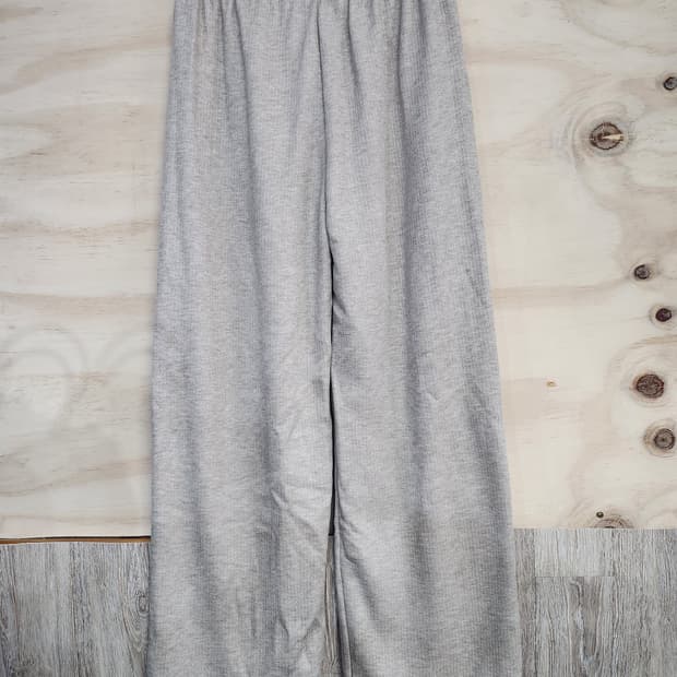 506) 여성 기모 베이지 와이드 팬츠