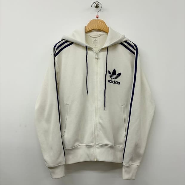 아디다스 00's 화이트 퍼플 파이어버드 후드집업 PN9712