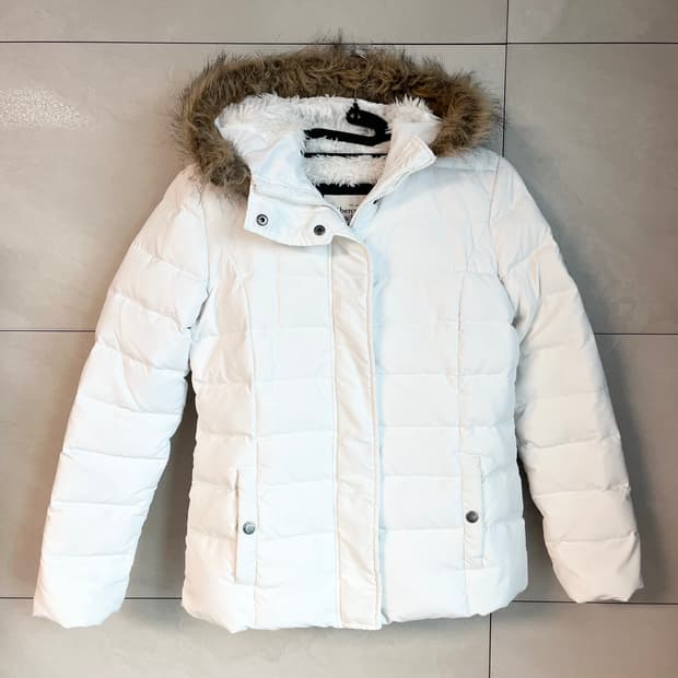 아베크롬비 울프죠 화이트 패딩 [M]