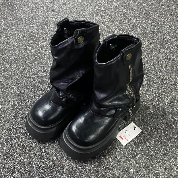 y2k 투웨이 양털 미들부츠 B3238