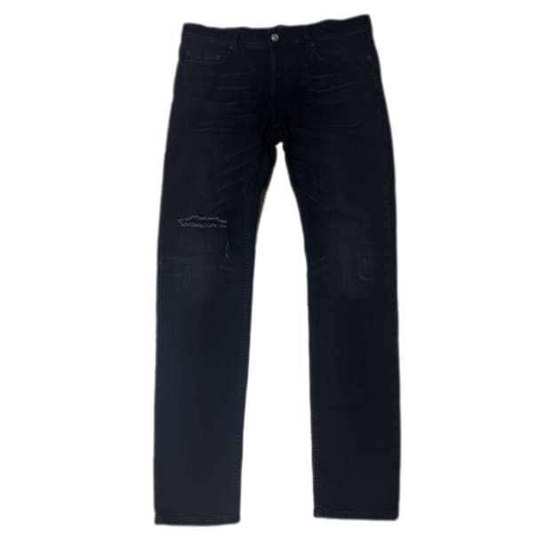18ss Demna Balenciaga Slim Black Jeans