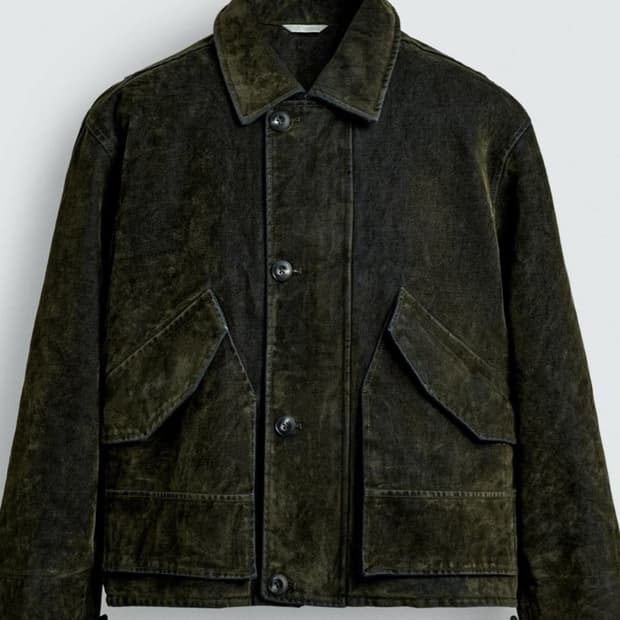 자라 스웨이드 자켓