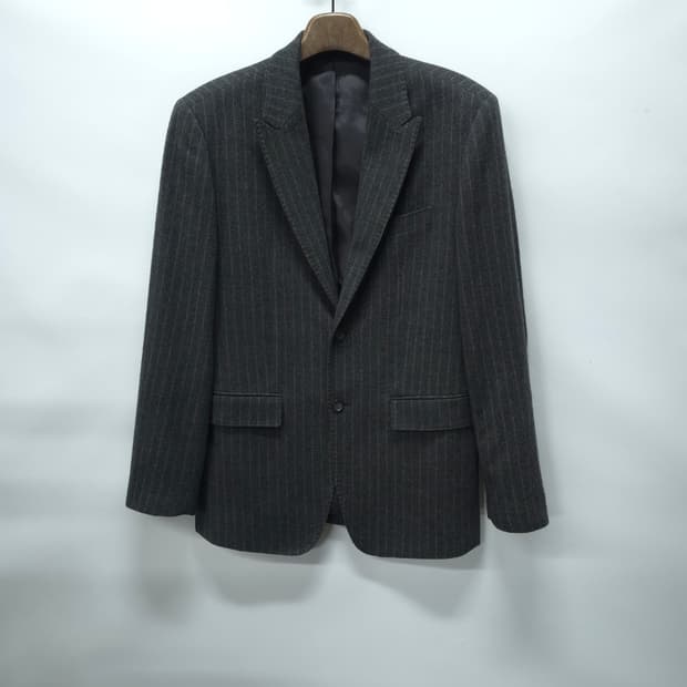 솔리드옴므(우영미) 울100% 스트라이프 블레이져