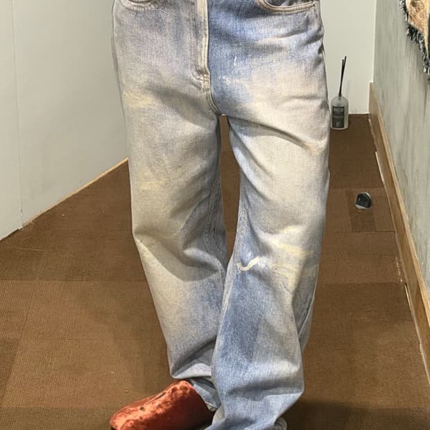 아워레가시 써드컷 데님 프린트 팬츠