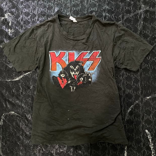 [Band Tee]Kiss Band Print Tee
